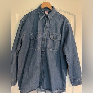 TYCA USA Made Vintage Vermont Cotton Denim Button-Up Shirt